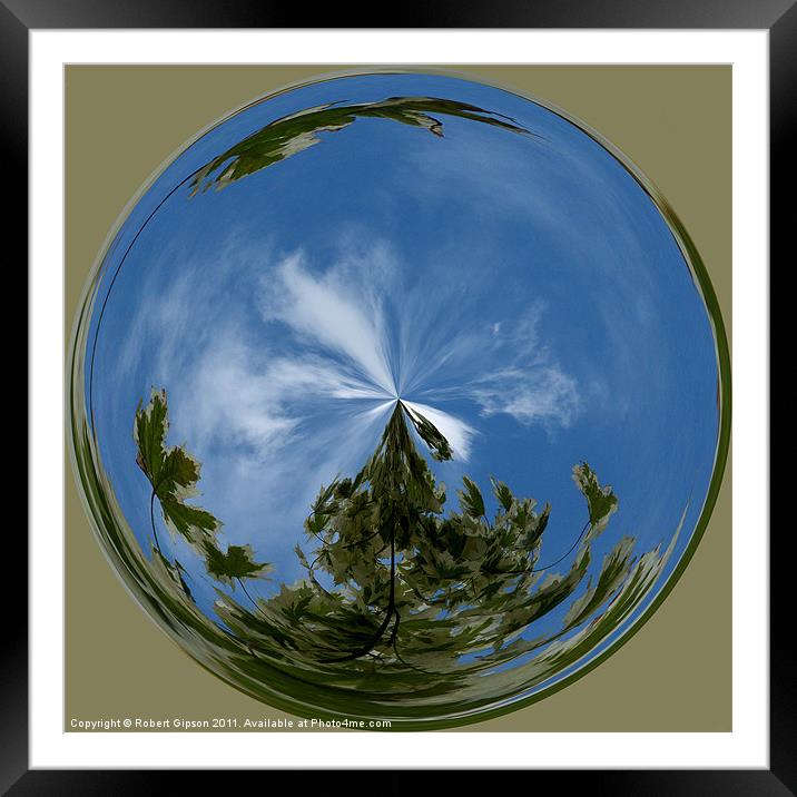 Spherical Paperweight Hole in the sky Framed Mounted Print by Robert Gipson