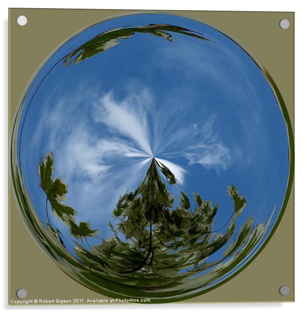 Spherical Paperweight Hole in the sky Acrylic by Robert Gipson