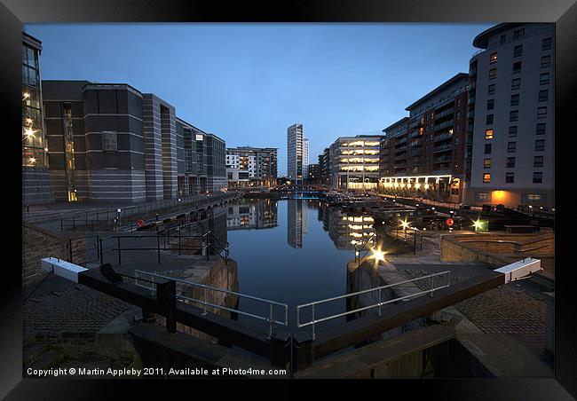 Clarence Dock. Framed Print by Martin Appleby