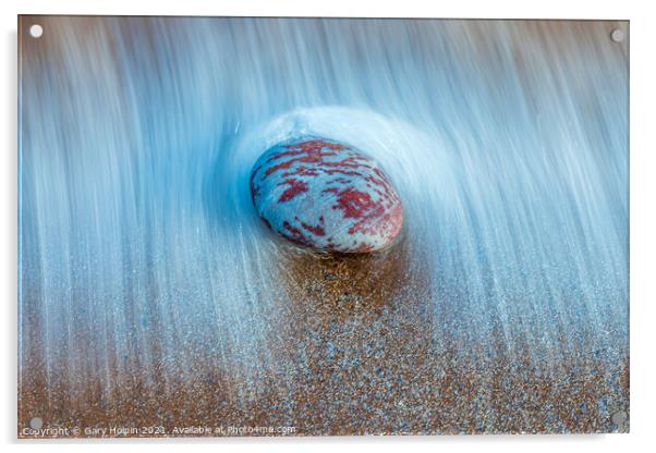 Little red pebble Acrylic by Gary Holpin