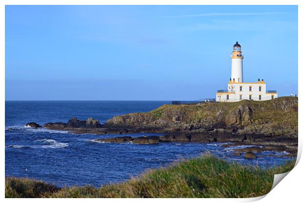 Scottish lighthouses....Turnberry Ayrshire Print by Allan Durward Photography