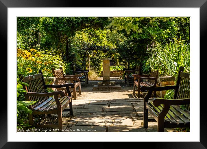 English City Garden Liverpool Framed Mounted Print by Phil Longfoot
