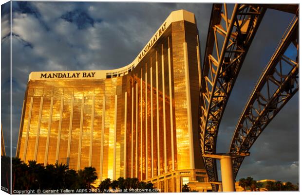 Mandalay Bay Hotel and Casino, Las Vegas, Nevada,  Canvas Print by Geraint Tellem ARPS