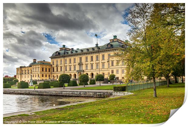 Drottningholm Palace, Stockholm Print by Jim Monk