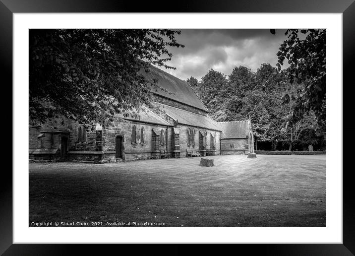 English country church in Great Wyrley Framed Mounted Print by Travel and Pixels 