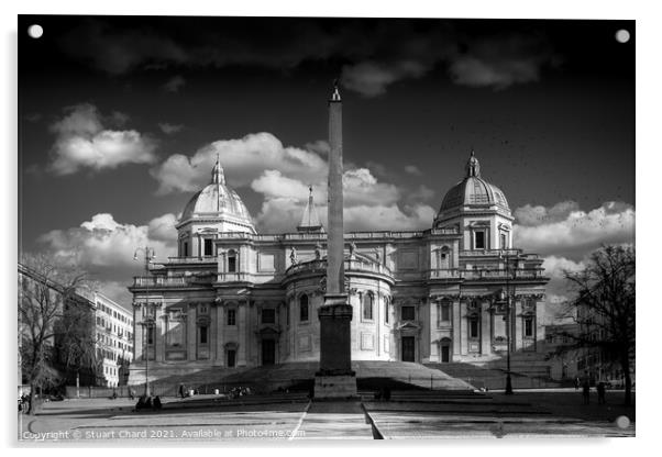 Basilica Santa Maria Maggiore Acrylic by Stuart Chard