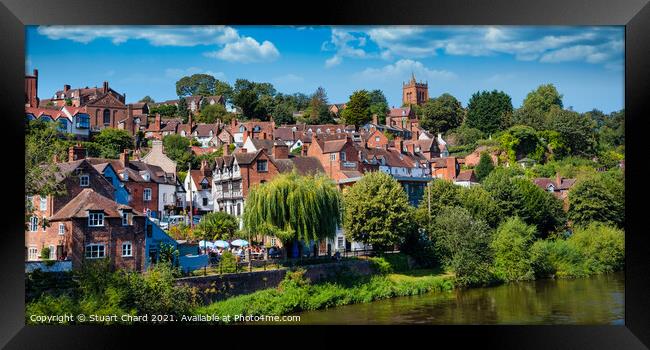 Historic town of Bridgnorth in Shropshire Framed Print by Travel and Pixels 