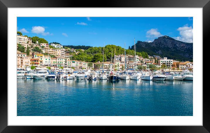 Port de Soller  Framed Mounted Print by Perry Johnson