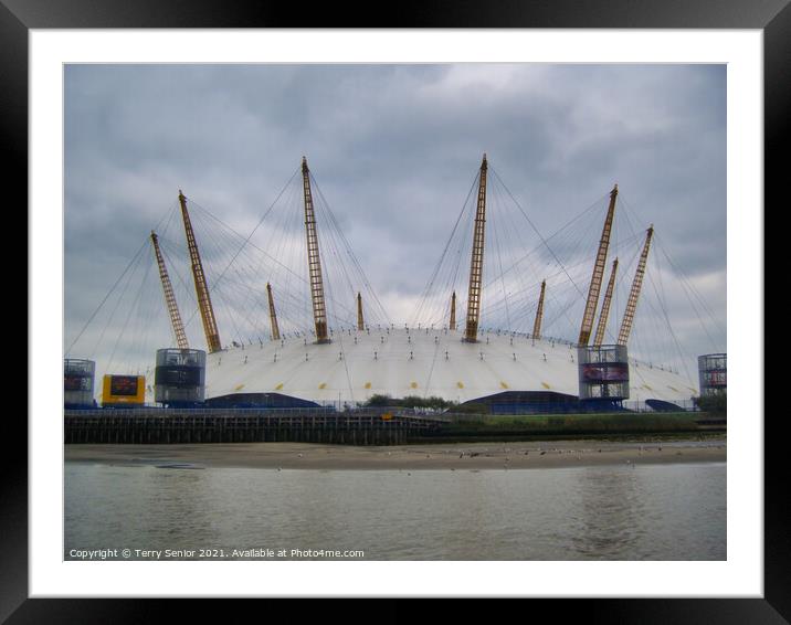 O2 Building Arena Greenwich Penisula Thames London Framed Mounted Print by Terry Senior