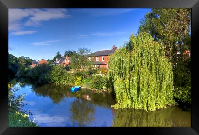 River Wansbeck Morpeth  Framed Print by David Thompson