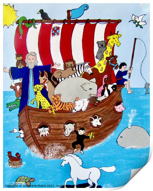 Noah's Ark Print by Stephanie Moore