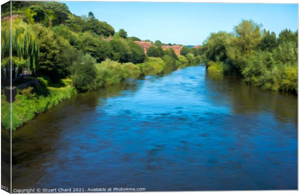 River Severn Bridgnorth Shropshire Canvas Print by Travel and Pixels 