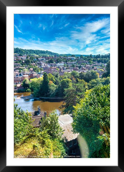 Bridgnorth River Landscape Framed Mounted Print by Travel and Pixels 