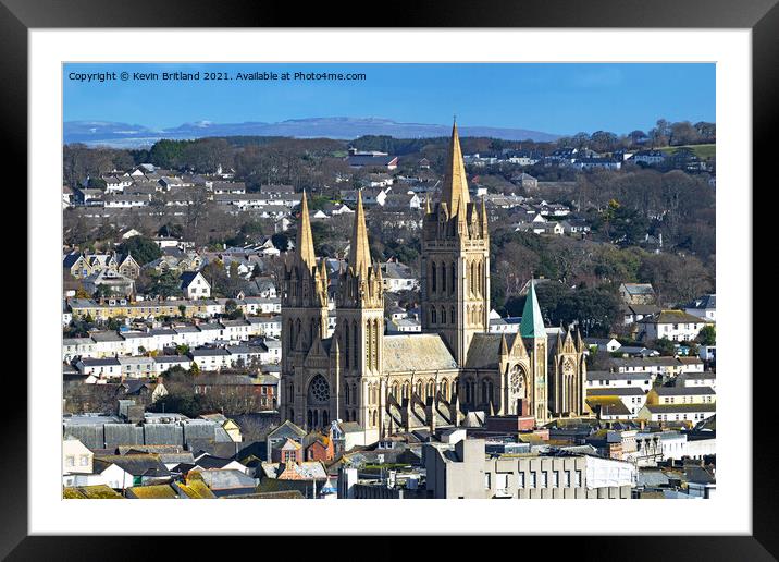 truro cathedral Framed Mounted Print by Kevin Britland
