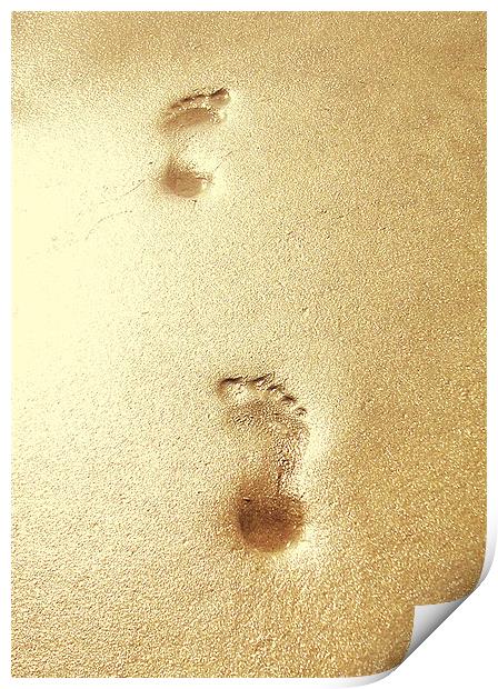 golden sands Print by Heather Newton