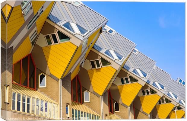 Cube houses in Rotterdam, Netherlands Canvas Print by Chun Ju Wu