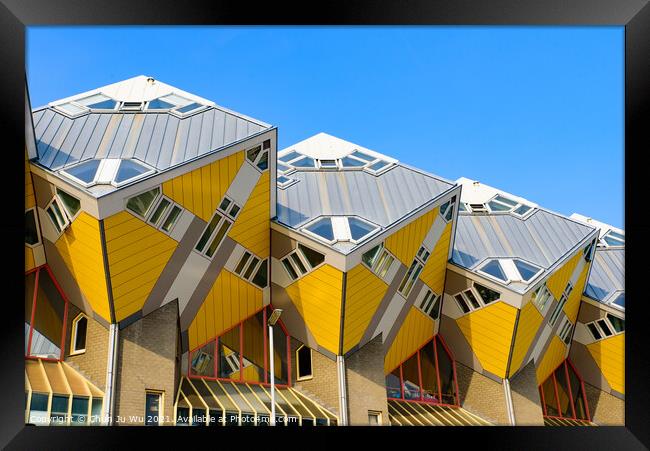 Cube houses in Rotterdam, Netherlands Framed Print by Chun Ju Wu