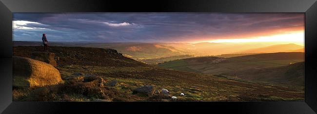 Hope Valley Sunset Framed Print by Richard Peck