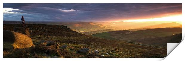 Hope Valley Sunset Print by Richard Peck