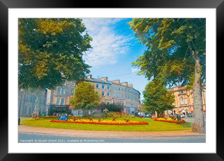 Harrogate town in North Yorkshire Framed Mounted Print by Travel and Pixels 