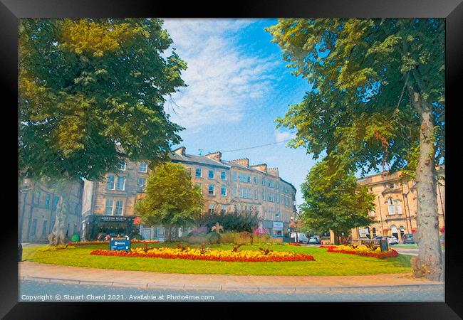 Harrogate town in North Yorkshire Framed Print by Travel and Pixels 