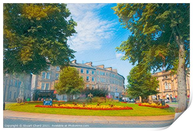 Harrogate town in North Yorkshire Print by Travel and Pixels 