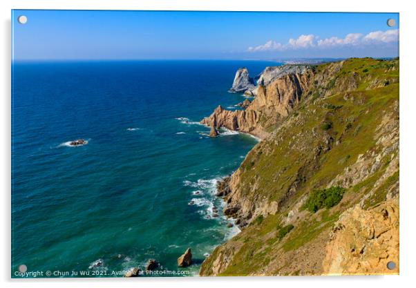 Cape Roca (Cabo da Roca), the westernmost point of Europe in Sintra, Portugal Acrylic by Chun Ju Wu