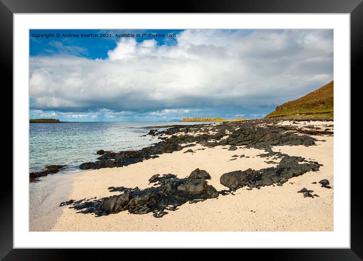 Claigan Coral Beach, Isle of Skye Framed Mounted Print by Andrew Kearton