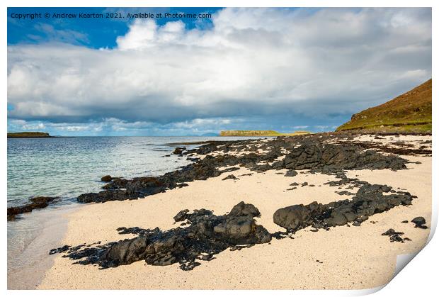 Claigan Coral Beach, Isle of Skye Print by Andrew Kearton
