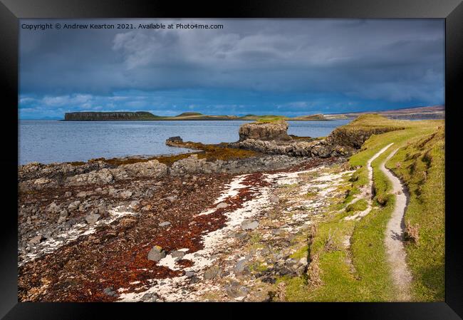 Claigan Coral Beach, Isle of Skye Framed Print by Andrew Kearton