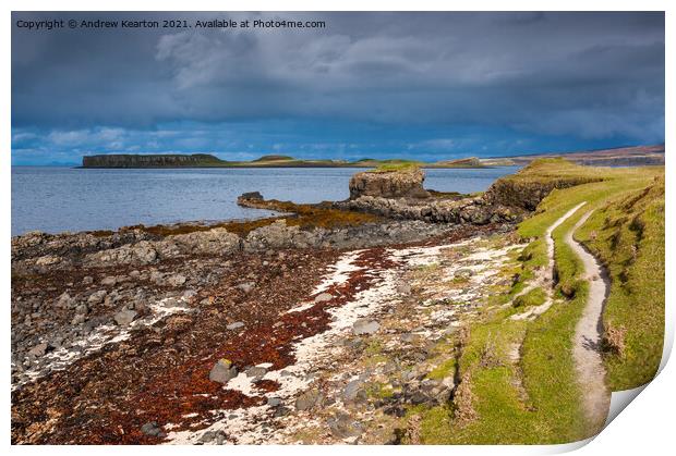 Claigan Coral Beach, Isle of Skye Print by Andrew Kearton