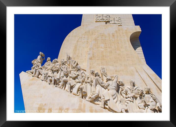 Monument of the Discoveries (Padrão dos Descobrimentos), a monument in Belém, Lisbon, Portugal Framed Mounted Print by Chun Ju Wu