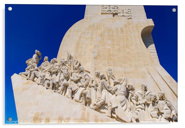 Monument of the Discoveries (Padrão dos Descobrimentos), a monument in Belém, Lisbon, Portugal Acrylic by Chun Ju Wu