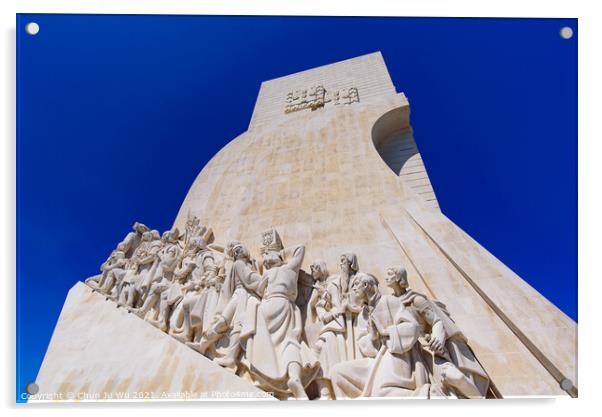 Monument of the Discoveries (Padrão dos Descobrimentos), a monument in Belém, Lisbon, Portugal Acrylic by Chun Ju Wu