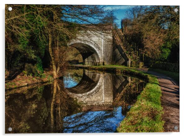 Hazelhurst Aqueduct Acrylic by Brett Trafford