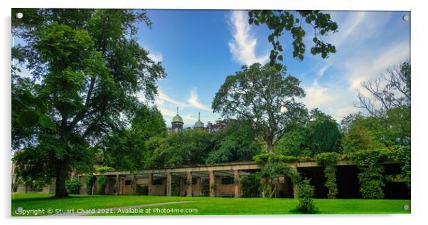 The Valley Gardens park in Harrogate -panorama Acrylic by Travel and Pixels 