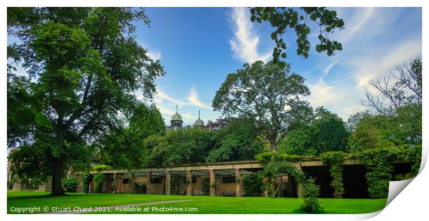 The Valley Gardens park in Harrogate -panorama Print by Travel and Pixels 