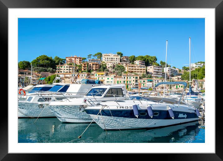 Port de Soller Framed Mounted Print by Perry Johnson