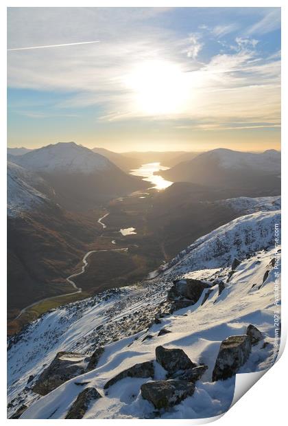 Glen Etive Print by Nicholas Brown