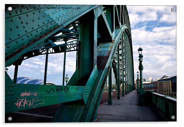 The Tyne Bridge Acrylic by Jim Jones