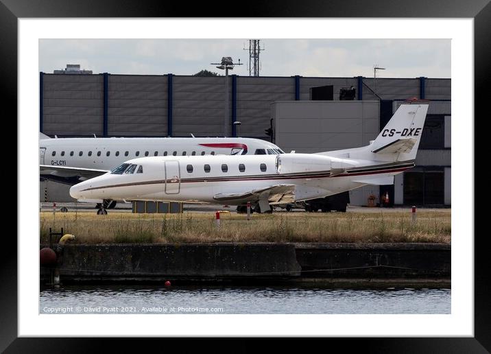 Cessna 560 Citation XLS Framed Mounted Print by David Pyatt