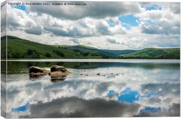 Semerwater in Raydale near Hawes Yorkshire Dales Canvas Print by Nick Jenkins