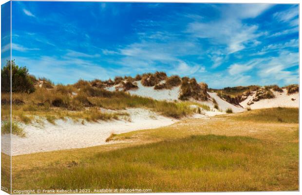 Sky cloud over dune Canvas Print by  Bullysoft