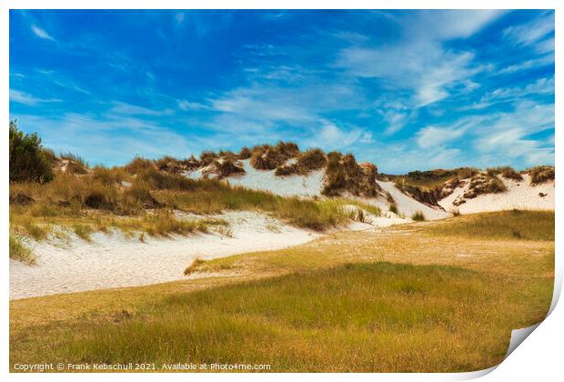 Sky cloud over dune Print by  Bullysoft