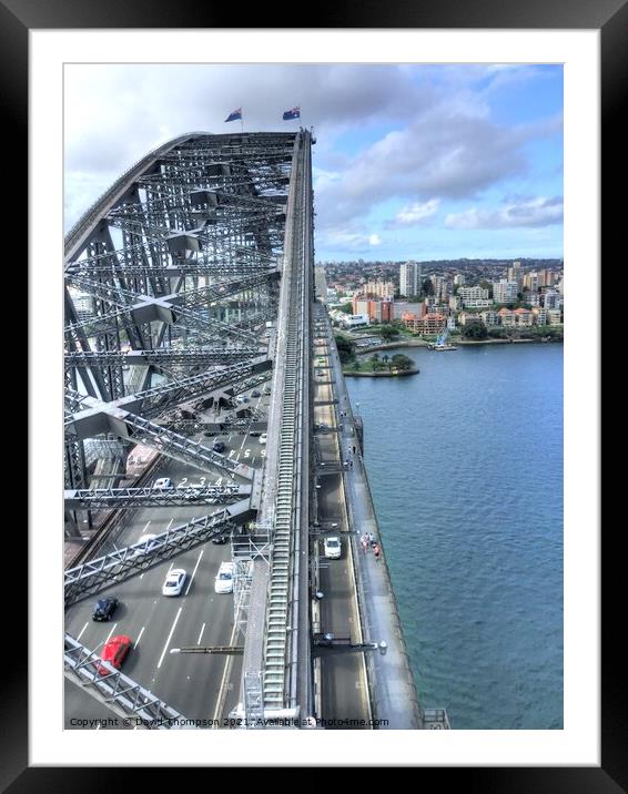 Sydney Harbour Bridge  Framed Mounted Print by David Thompson
