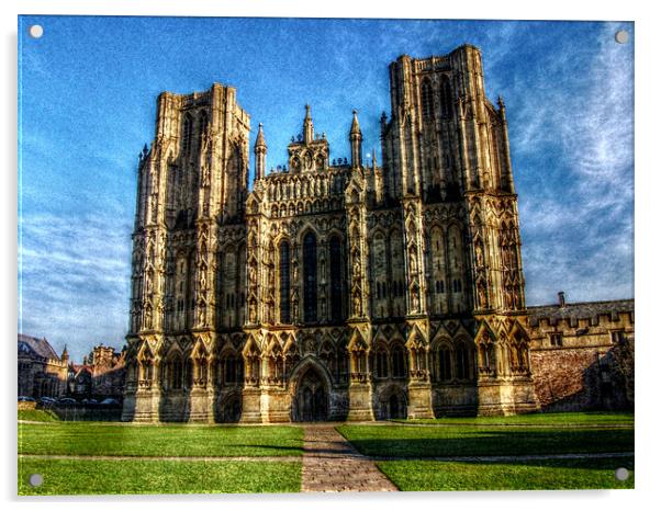 Wells Cathedral Acrylic by Susie Hawkins