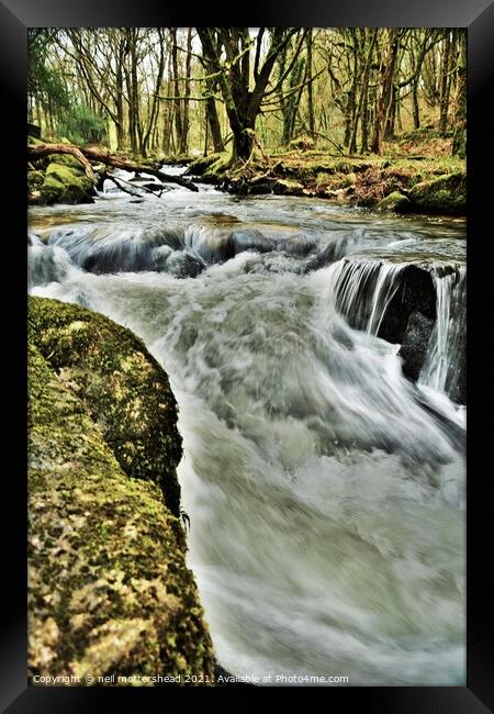 Golitha Falls, Cornwall. Framed Print by Neil Mottershead