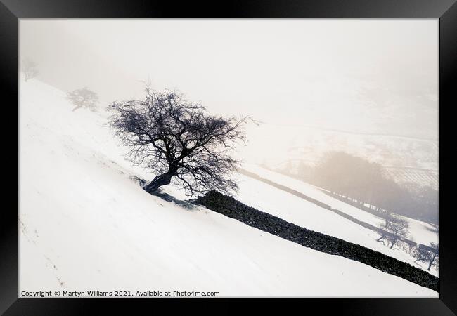 Winter Landscape, Peak District Framed Print by Martyn Williams