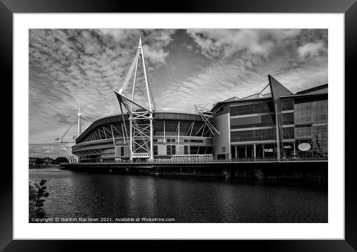 The Millennium Stadium, Cardiff Framed Mounted Print by Gordon Maclaren