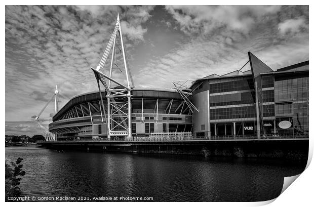 The Millennium Stadium, Cardiff Print by Gordon Maclaren